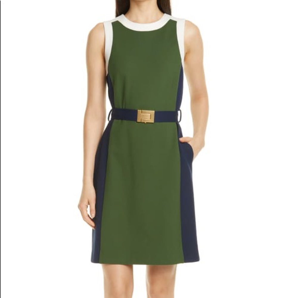 Tory Burch, size Small, Color Block Ponte Dress